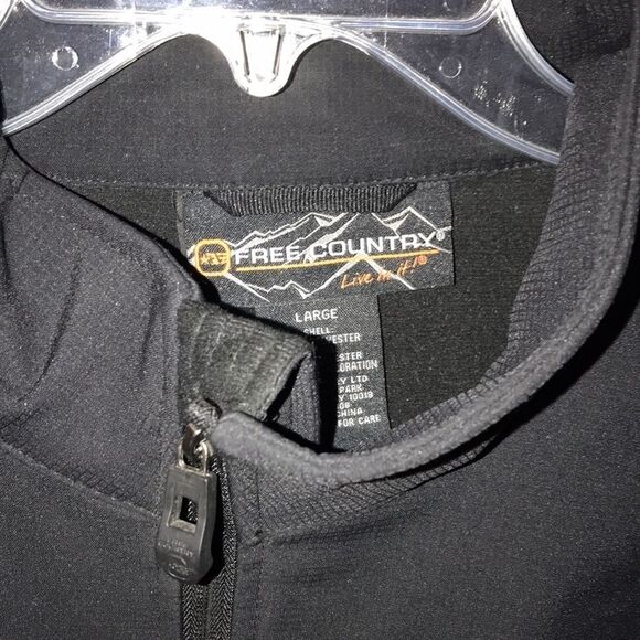 Men’s Free County Black Jacket size Large - Picture 5 of 9
